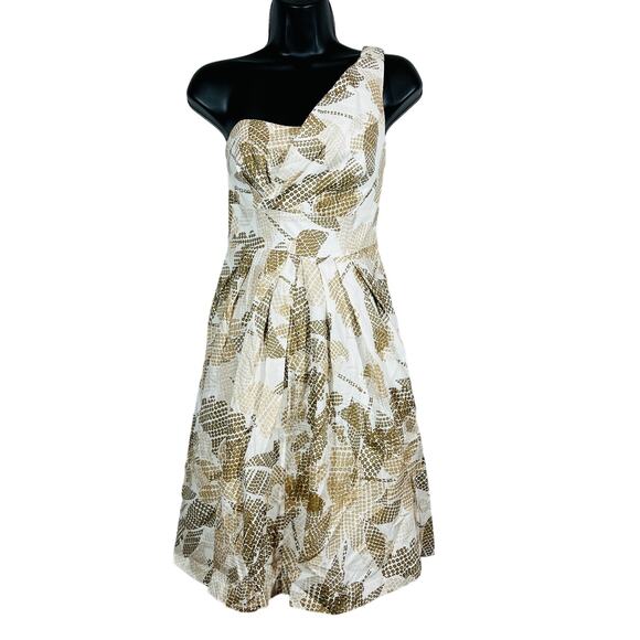 Suzi Chin x Maggy Boutique Single Shoulder Spring Dress Light Swing SKirt - 2 - Picture 1 of 7